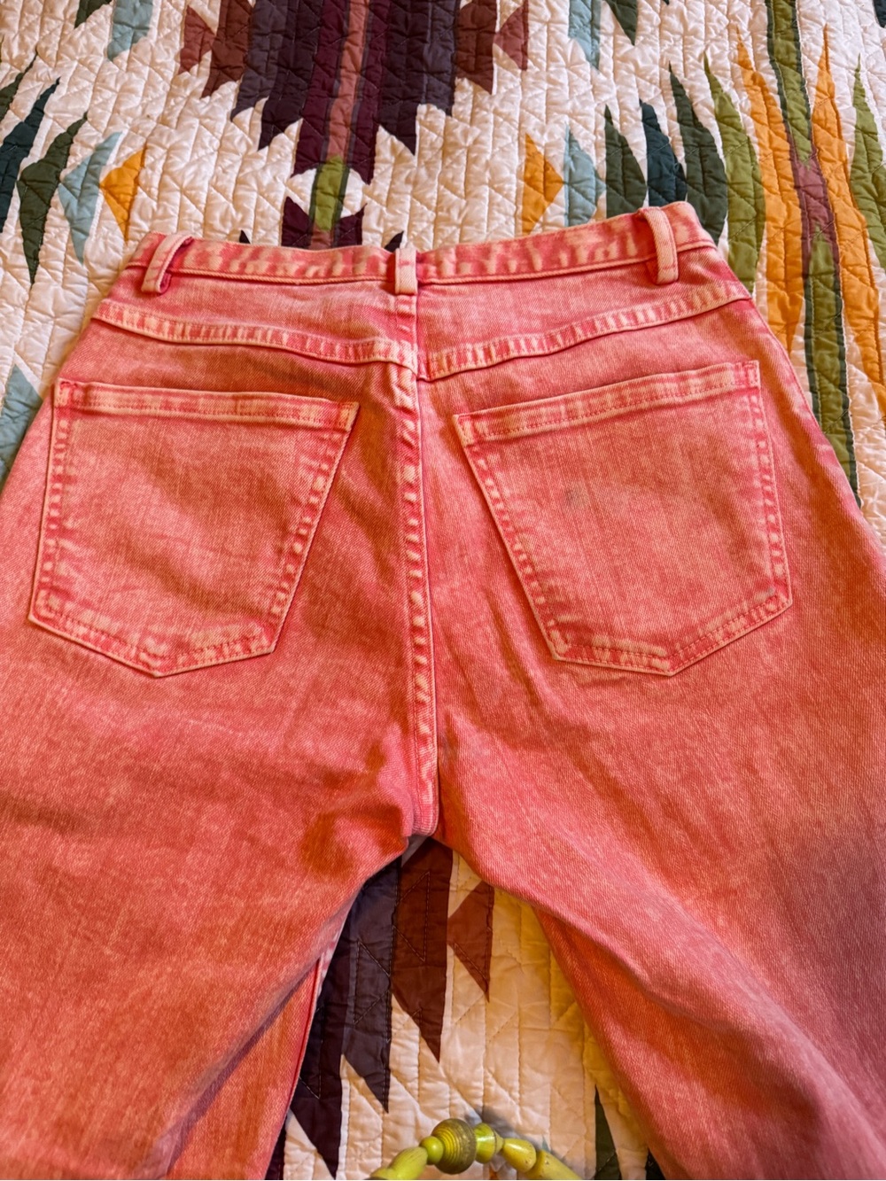 Rachel Comey Coral Pink Acid Wash jeans - Picture 5 of 6